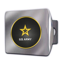 Load image into Gallery viewer, U.S. Army Hitch Cover (Chrome/Yellow)*