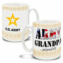 Load image into Gallery viewer, Army Star Grandpa And Proud Of It Mug