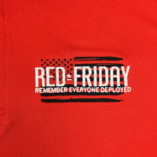 Load image into Gallery viewer, RED Friday Embroidered Performance Polo (Red)