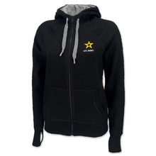 Load image into Gallery viewer, Army Ladies Victory Full Zip Hood (Black)