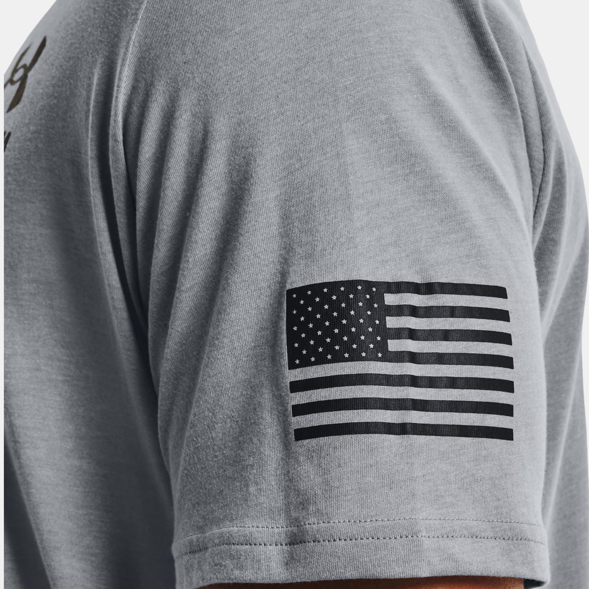 Under Armour New Freedom Flag T-Shirt (Grey/Black)