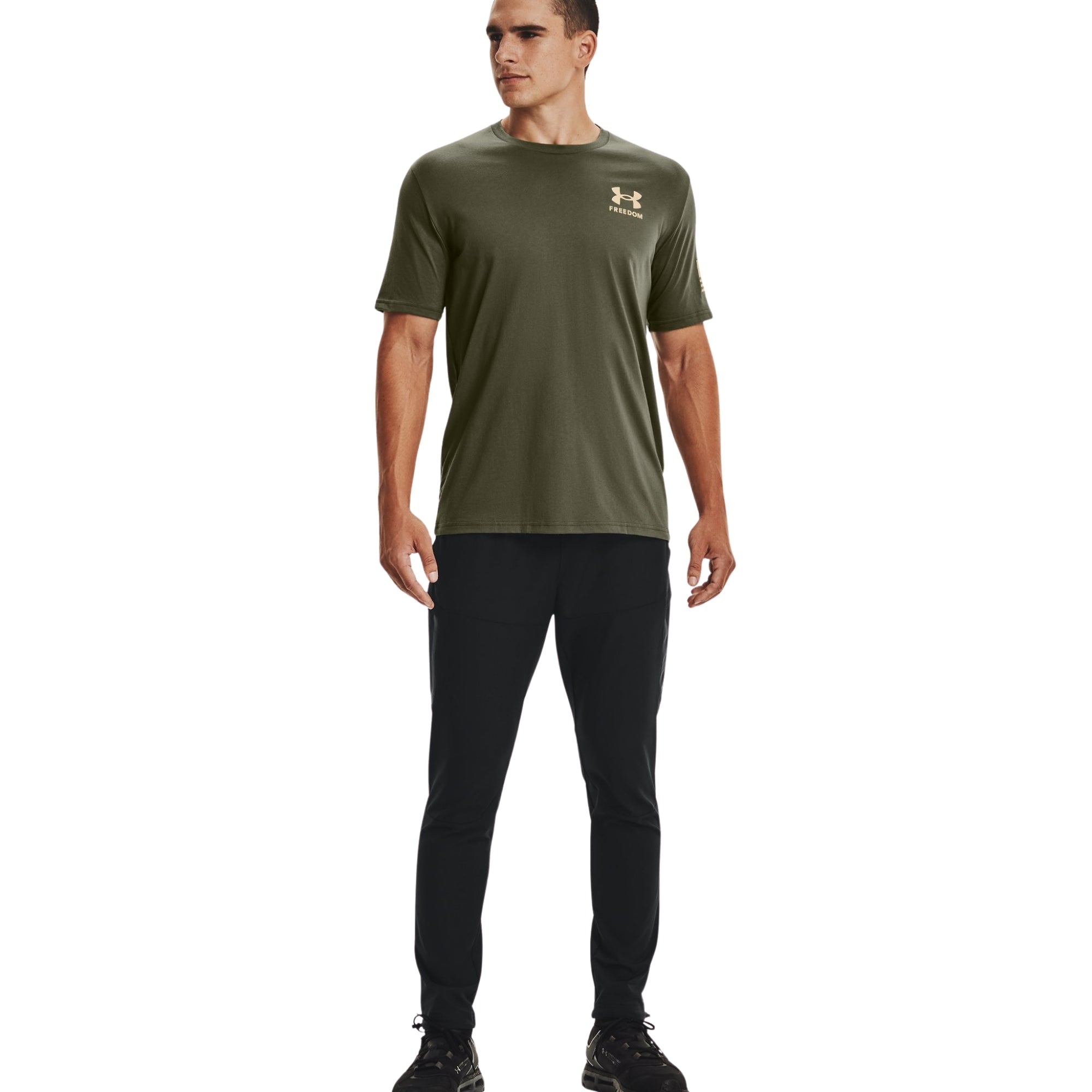 Under Armour Freedom Flag T-Shirt (OD Green/Sand)