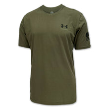 Load image into Gallery viewer, Army Under Armour Freedom By Land T-Shirt (OD Green)