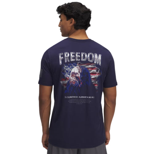 Under Armour Freedom Eagle Flag T-Shirt (Navy)