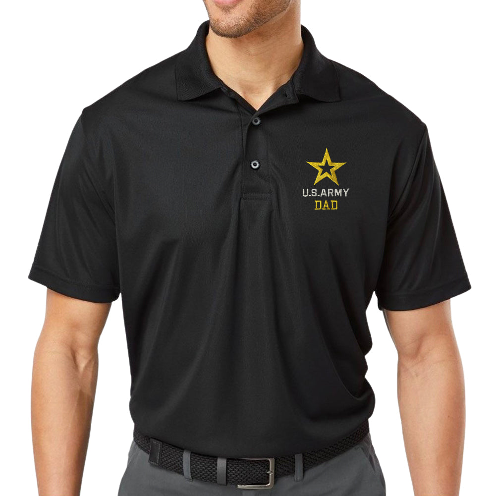 Army Dad Polo (Black)