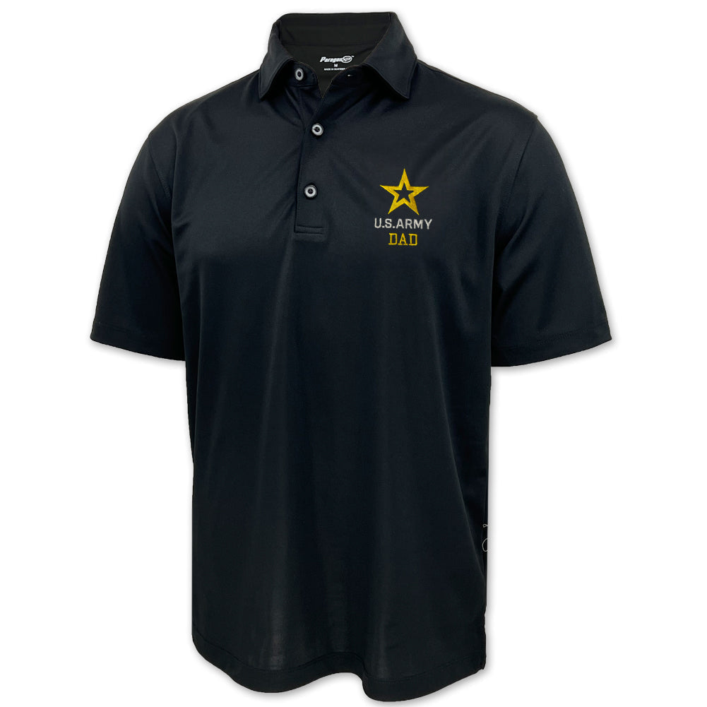 Army Dad Polo (Black)