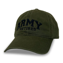 Load image into Gallery viewer, Army Retired Relaxed Twill Hat (Olive)