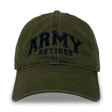 Load image into Gallery viewer, Army Retired Relaxed Twill Hat (Olive)