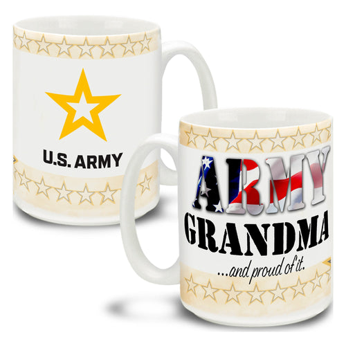 Army Star Grandma And Proud Of It Mug