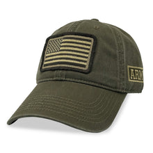 Load image into Gallery viewer, Army Patch Flag Hat (Moss)