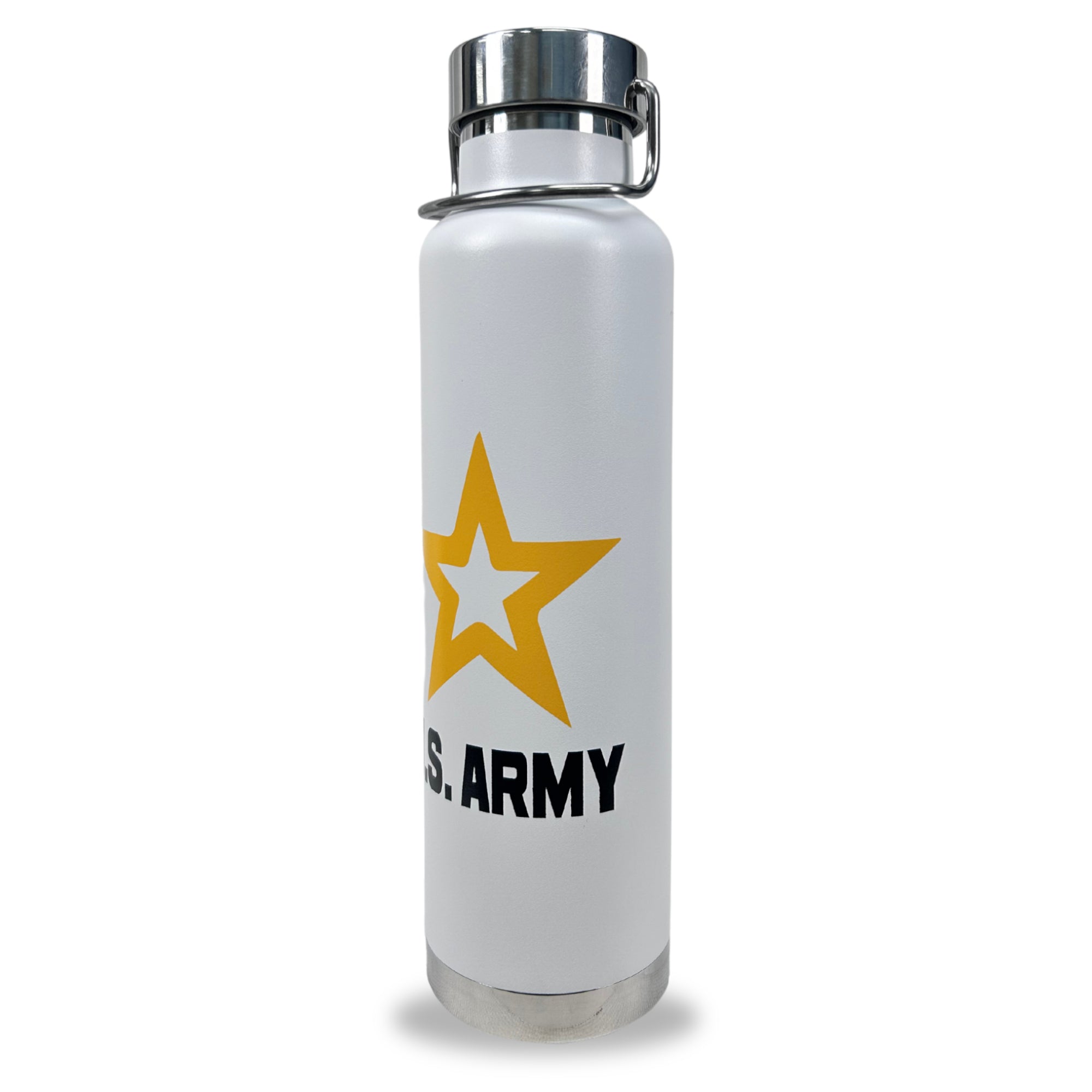 Army Star Stainless 22 oz Water Bottle (White)