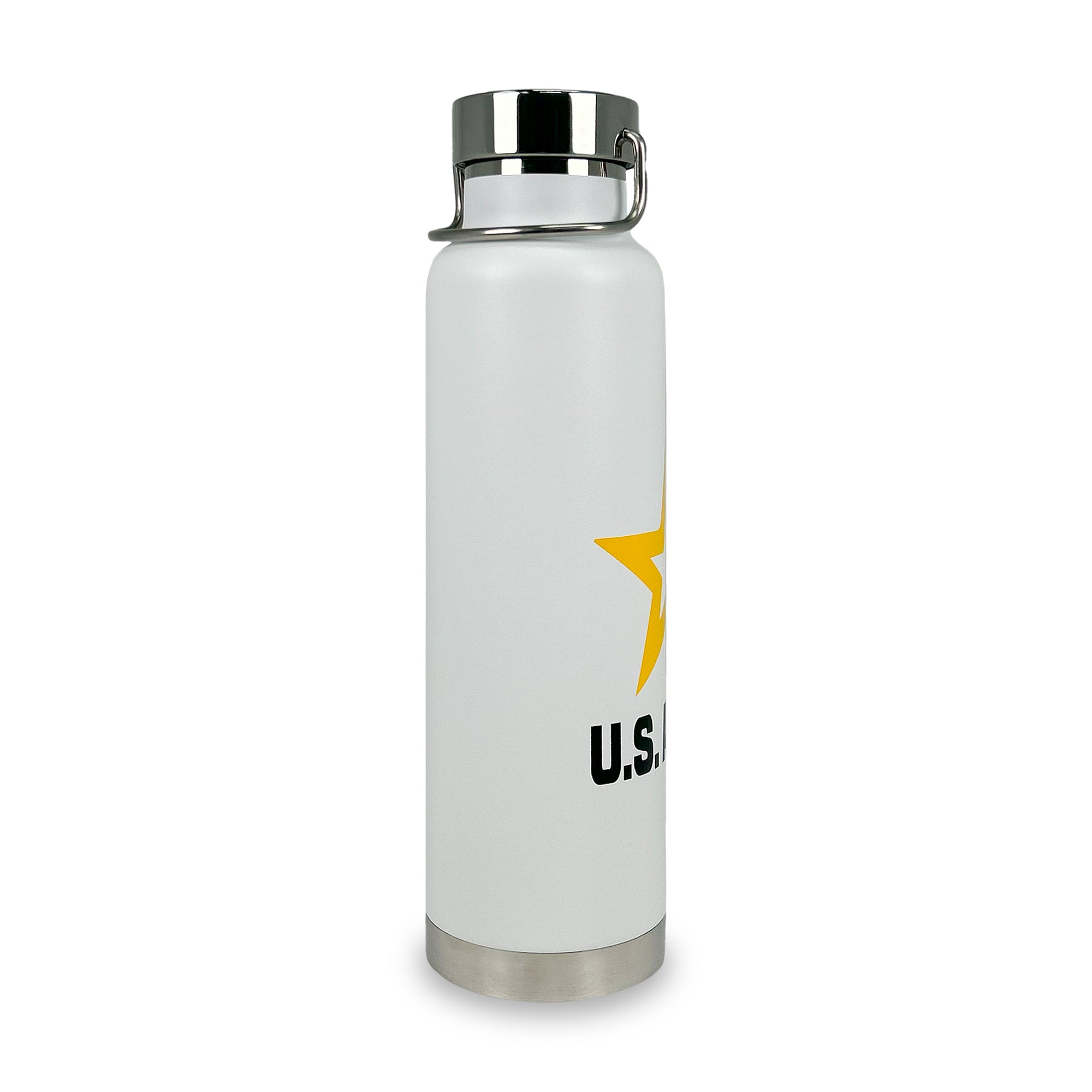 Army Star Stainless 22 oz Water Bottle (White)