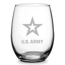 Load image into Gallery viewer, US Army 21oz Stemless Wine Glass*