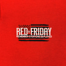 Load image into Gallery viewer, RED Friday Embroidered Fleece 1/4 Zip (Red)