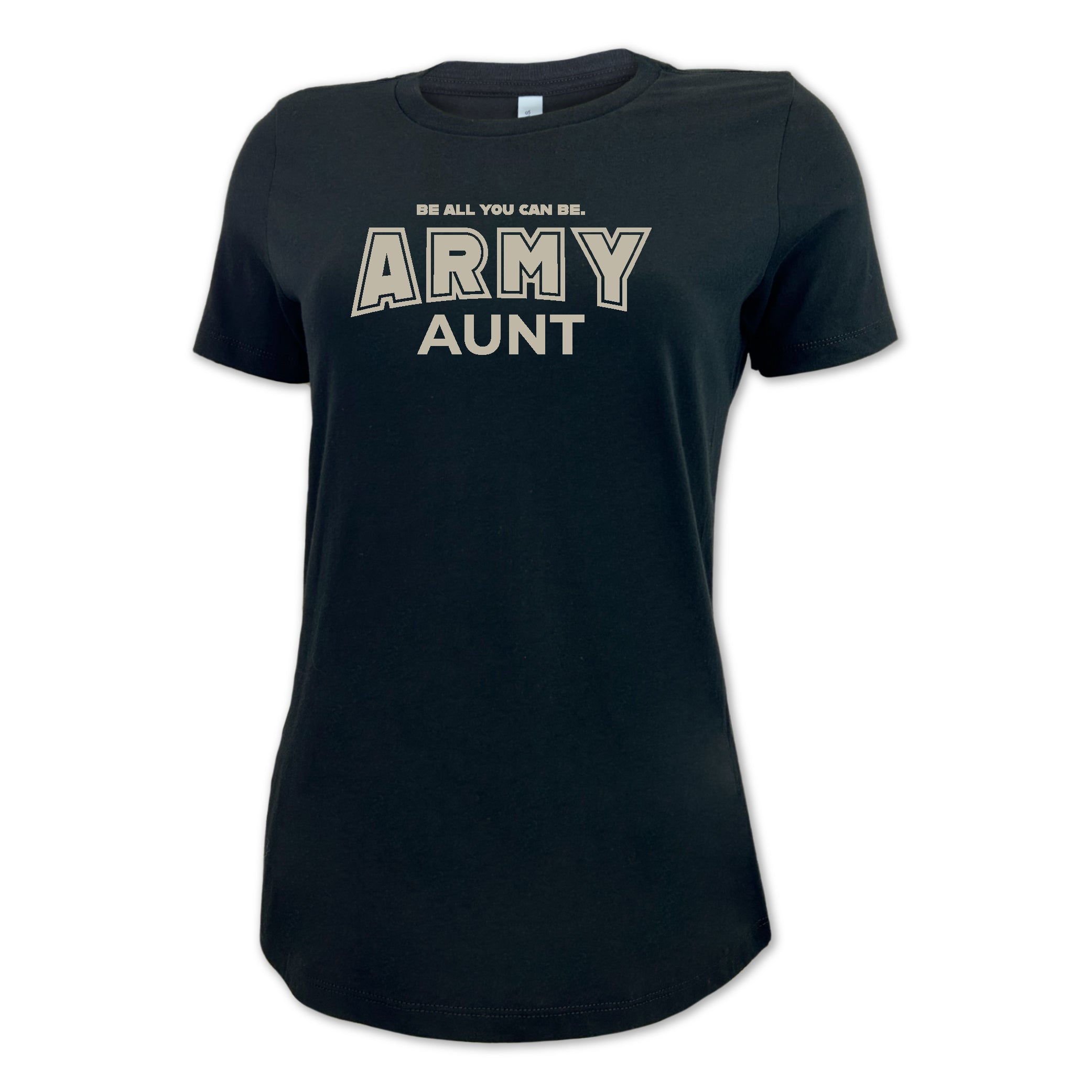 Army Aunt Ladies T-Shirt (Black)