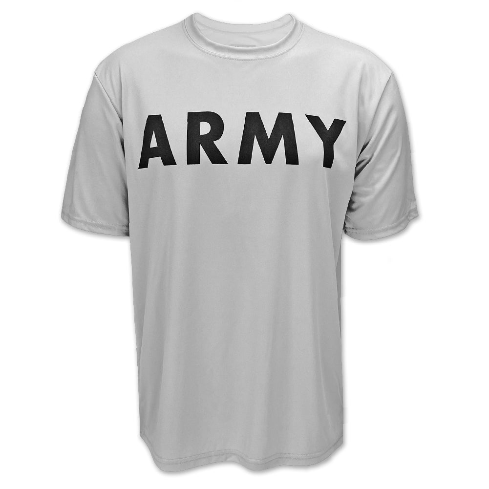 Army Logo Core Performance T-Shirt (Silver)