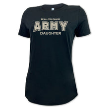 Load image into Gallery viewer, Army Daughter Ladies T-Shirt (Black)