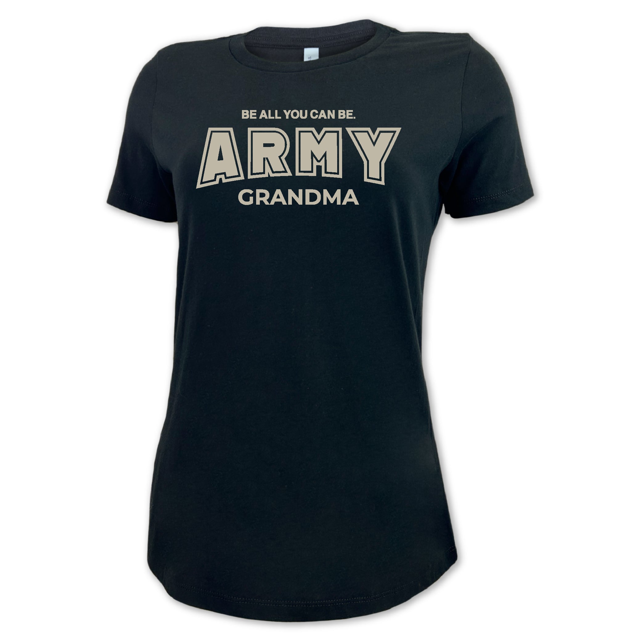 Army Grandma Ladies T-Shirt (Black)