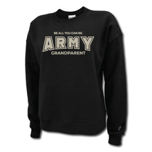 Load image into Gallery viewer, Army Grandparent Ladies Crewneck (Black)