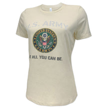 Load image into Gallery viewer, Army Ladies Vintage Graphic T-Shirt (Heather Natural)