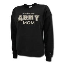 Load image into Gallery viewer, Army Mom Ladies Crewneck (Black)