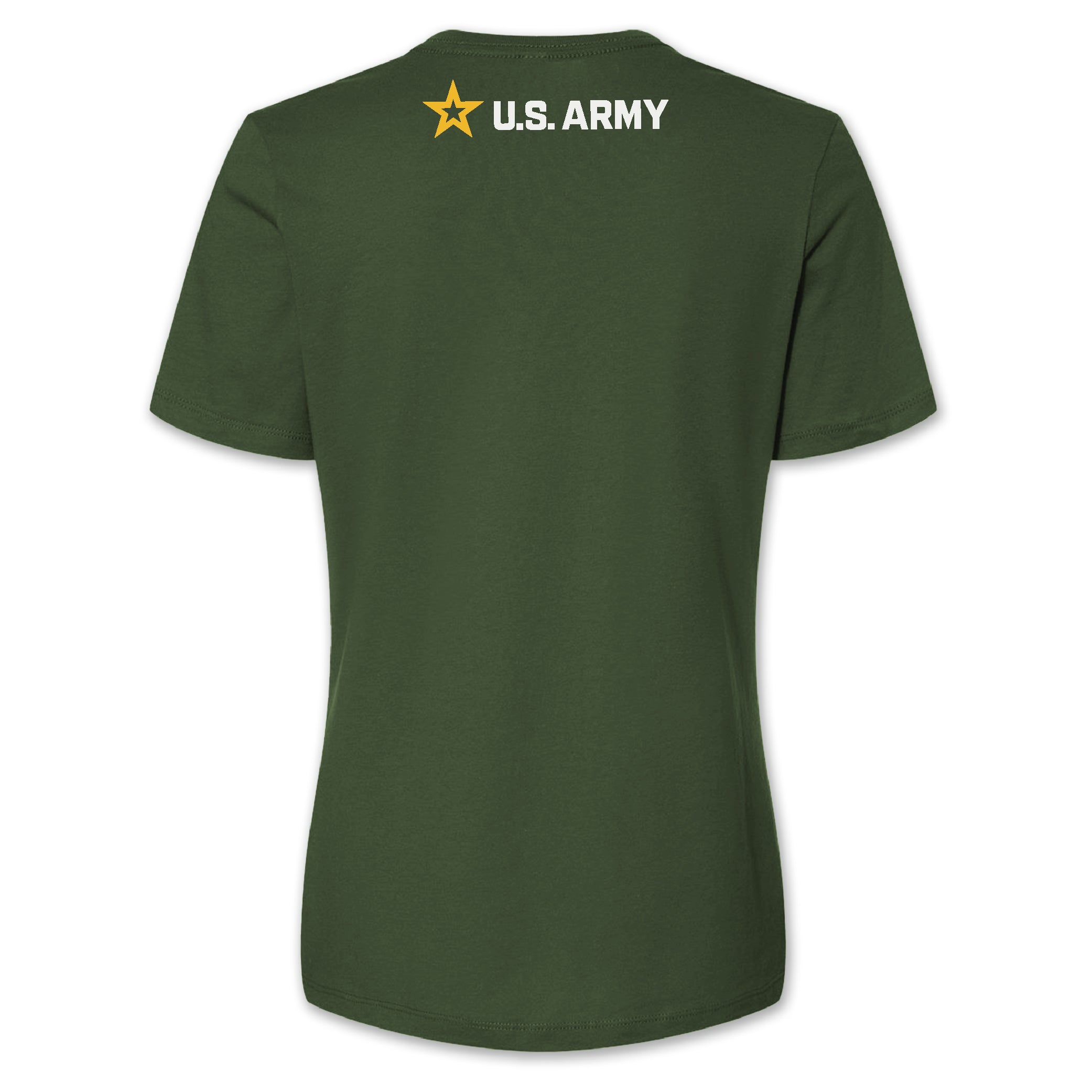 Army 250th Anniversary Ladies V-Neck T-Shirt (OD Green)