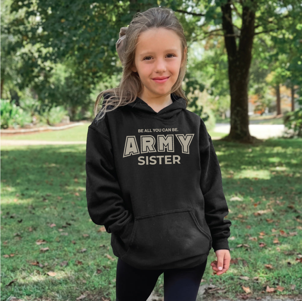 Army Sister Youth Hood (Black)