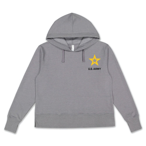 Army Star Left Chest Ladies Hood