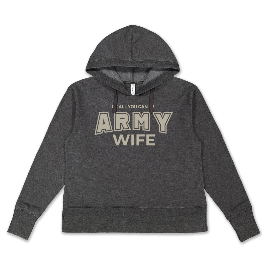 Army Wife Ladies Hood (Washed Black)