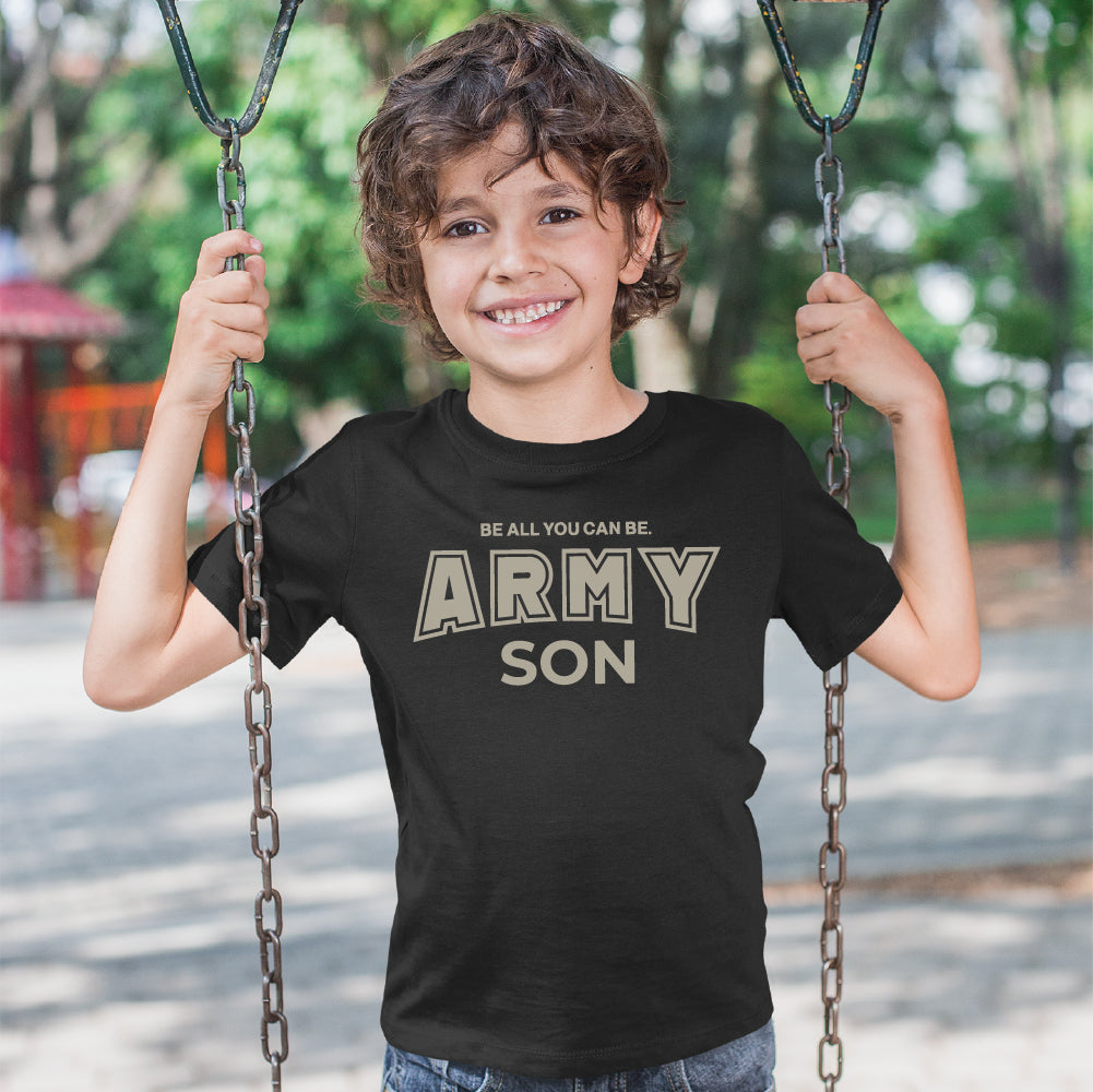 Army Son Youth T-Shirt (Black)