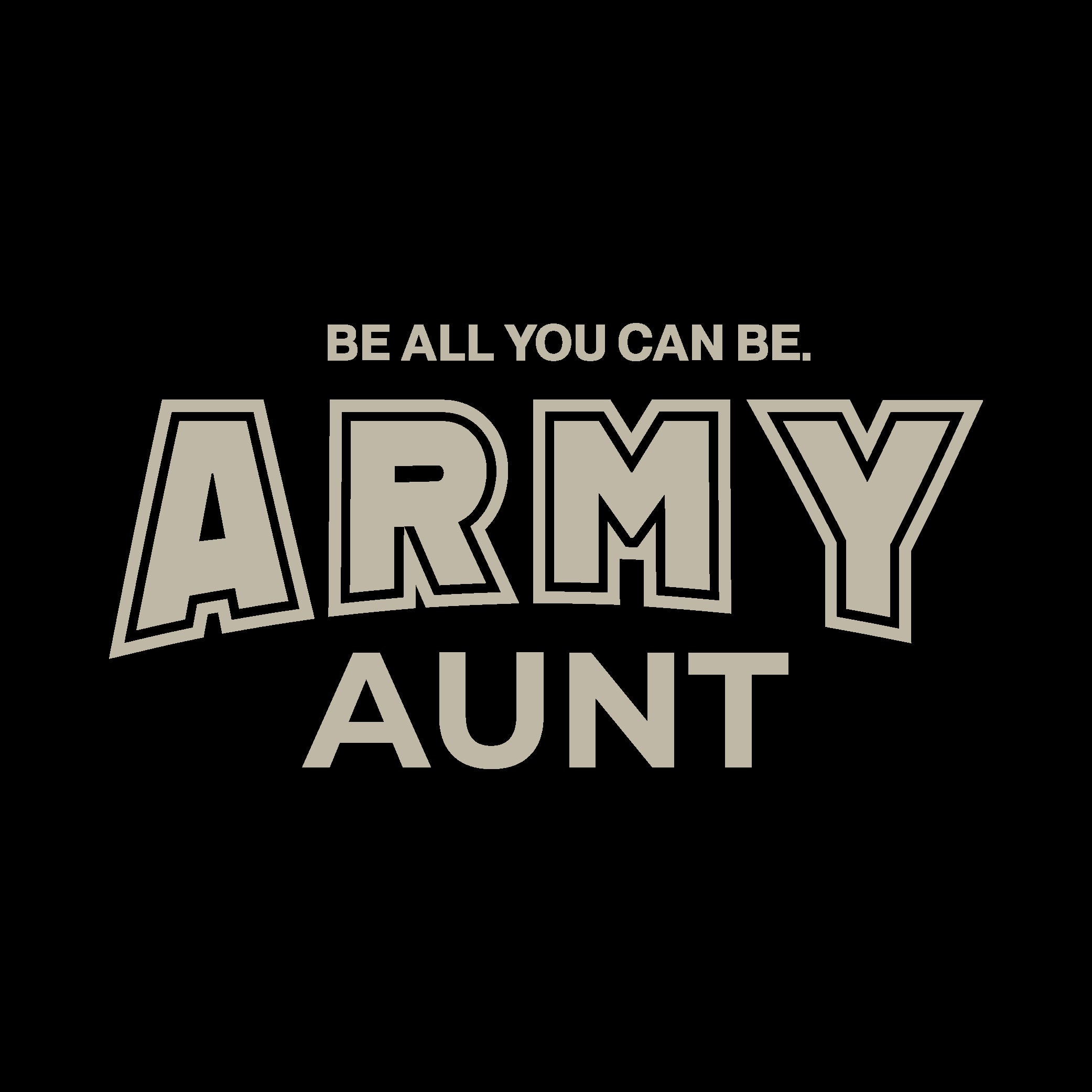 Army Aunt Ladies Crewneck (Black)