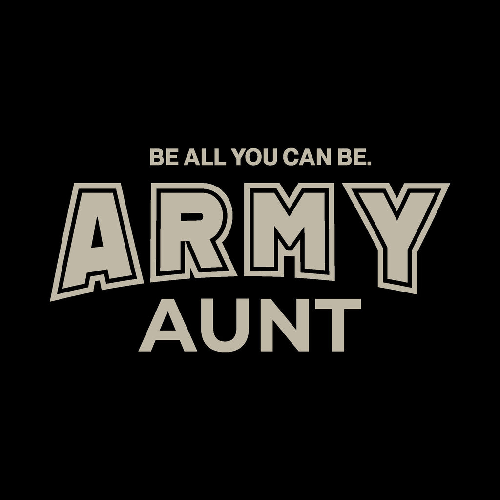 Army Champion Aunt Ladies Crewneck (Black)