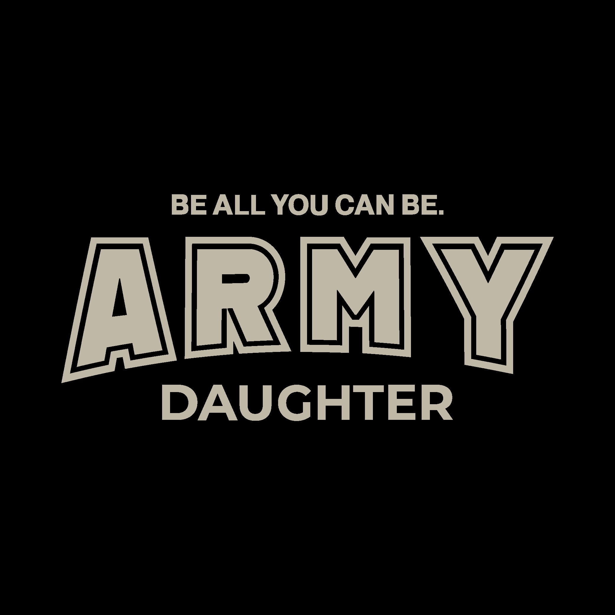 Army Daughter Ladies Crewneck (Black)