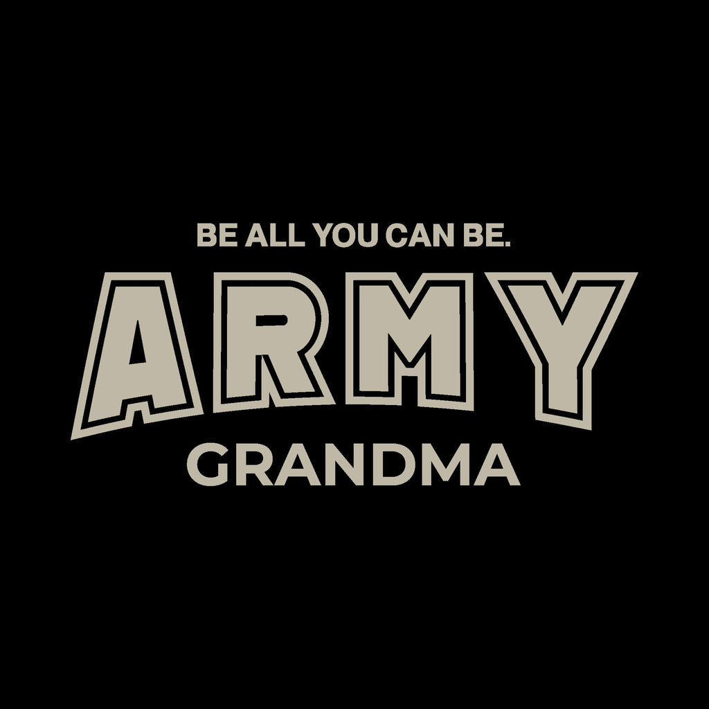 Army Champion Grandma Ladies Crewneck (Black)