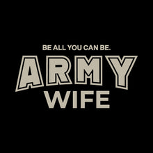 Load image into Gallery viewer, Army Wife Ladies Crewneck (Black)