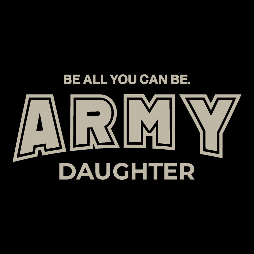 Army Daughter Youth T-Shirt (Black)