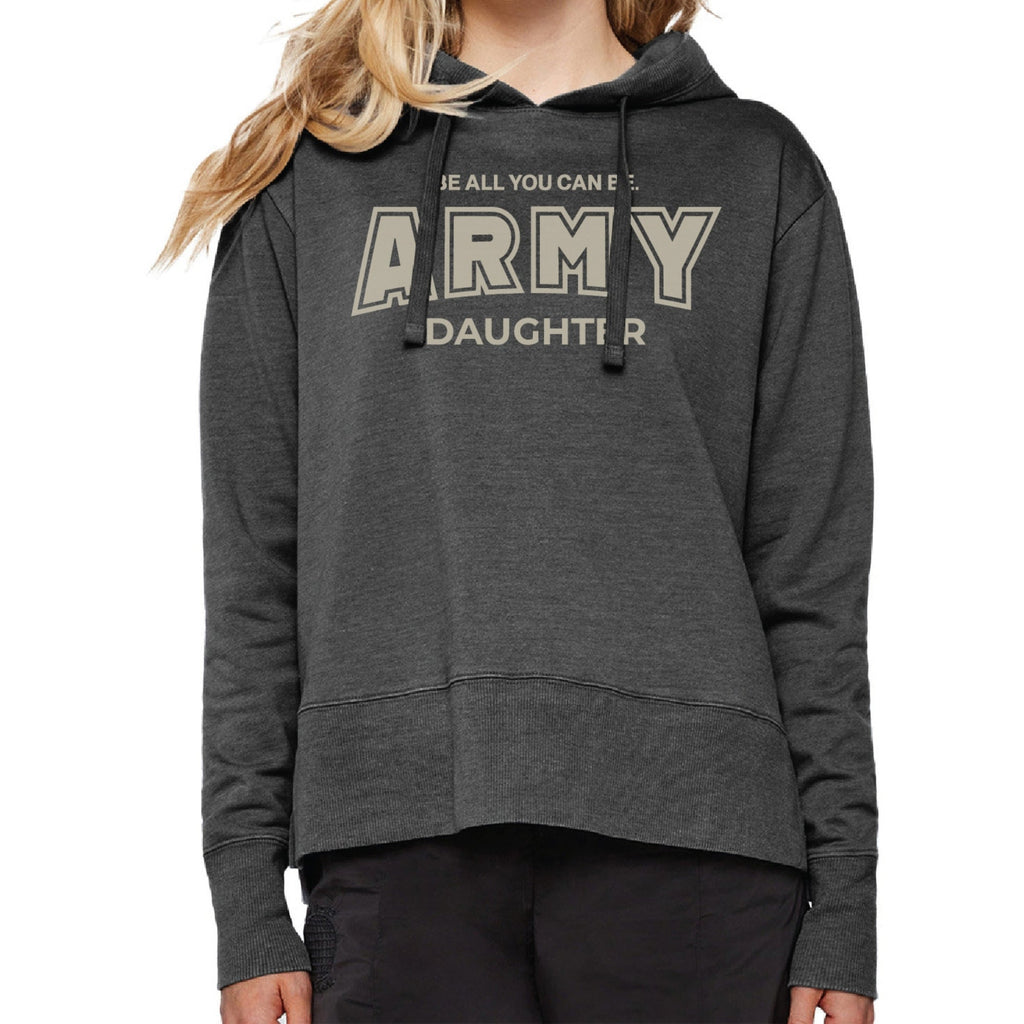 Army Daughter Ladies Hood (Washed Black)