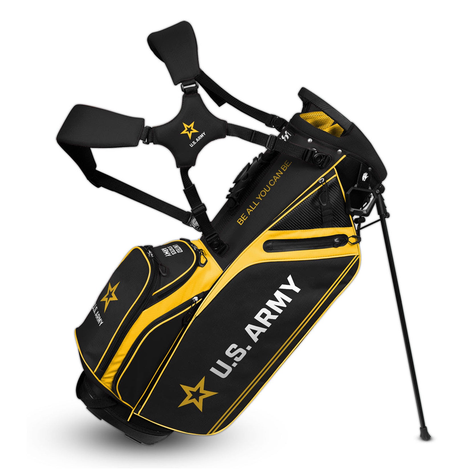 U.S. Army Golf Bag Caddy (Black/Gold)*