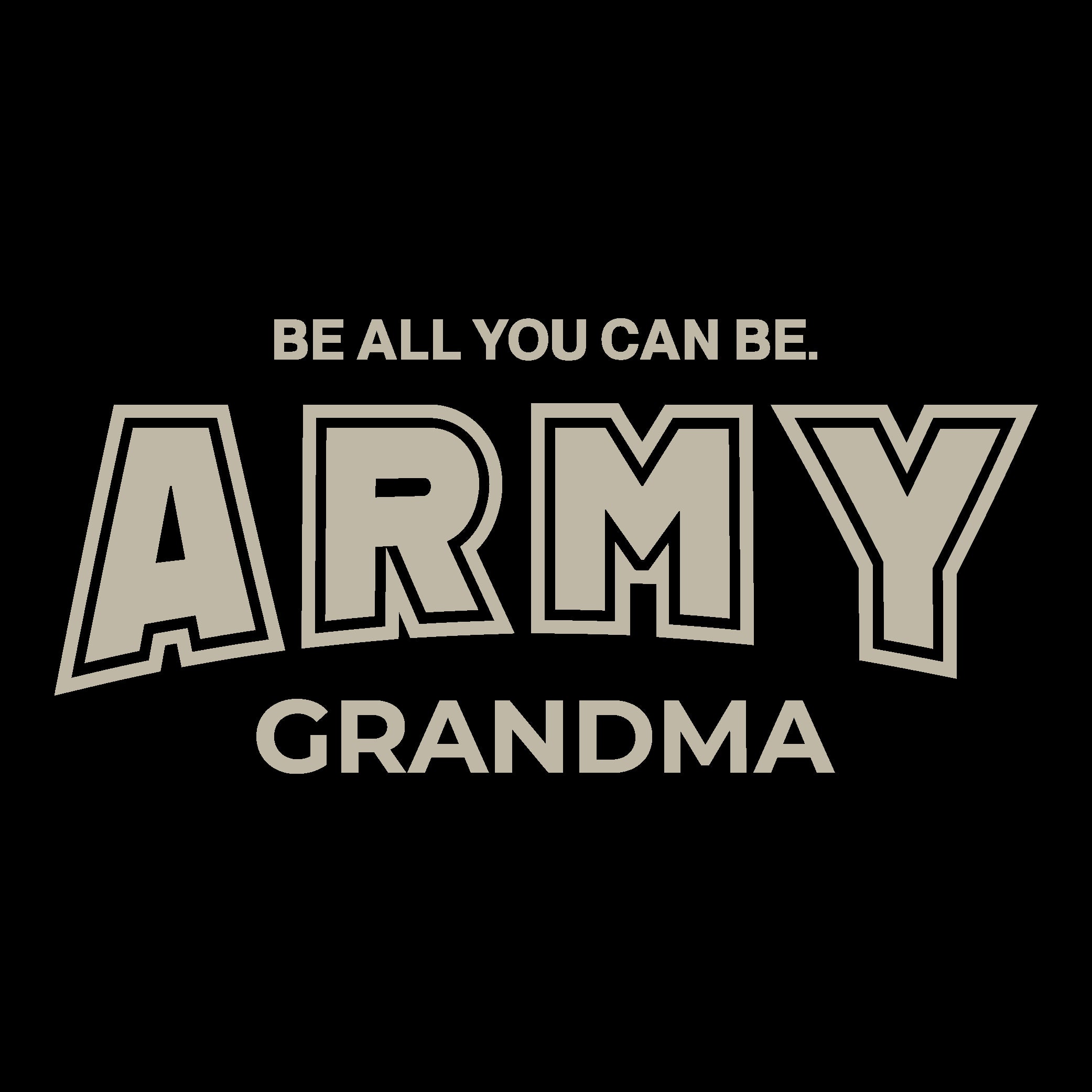 Army Grandma Ladies T-Shirt (Black)