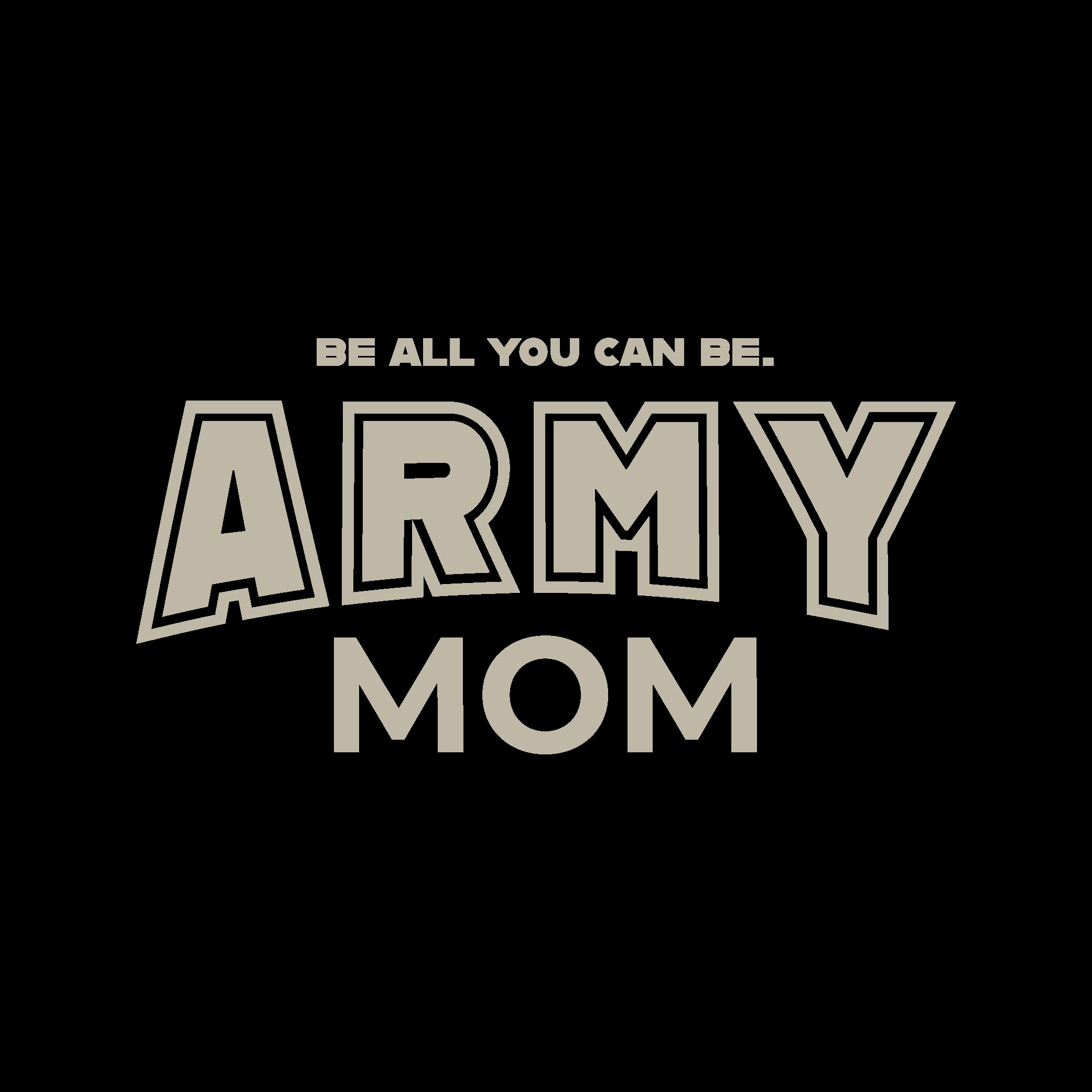 Army Mom Ladies T-Shirt (Black)