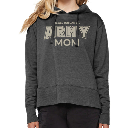 Army Mom Ladies Hood (Washed Black)