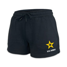 Load image into Gallery viewer, Army Star Ladies Fleece Shorts (4 colors available)