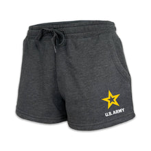 Load image into Gallery viewer, Army Star Ladies Fleece Shorts (4 colors available)