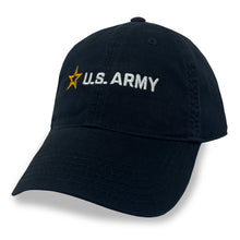 Load image into Gallery viewer, Army Star Logo Hat (Black)