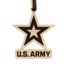 Load image into Gallery viewer, U.S. Army Star Ornament