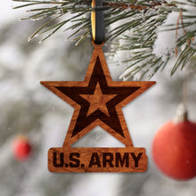 Load image into Gallery viewer, U.S. Army Star Ornament