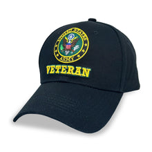 Load image into Gallery viewer, U.S. Army Veteran Hat (Black)