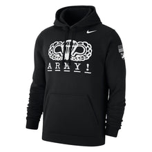 Load image into Gallery viewer, Army Nike 2024 Rivalry Airborne Logo Club Fleece Hood (Black)