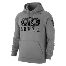 Load image into Gallery viewer, Army Nike 2024 Rivalry Airborne Logo Club Fleece Hood (Grey)