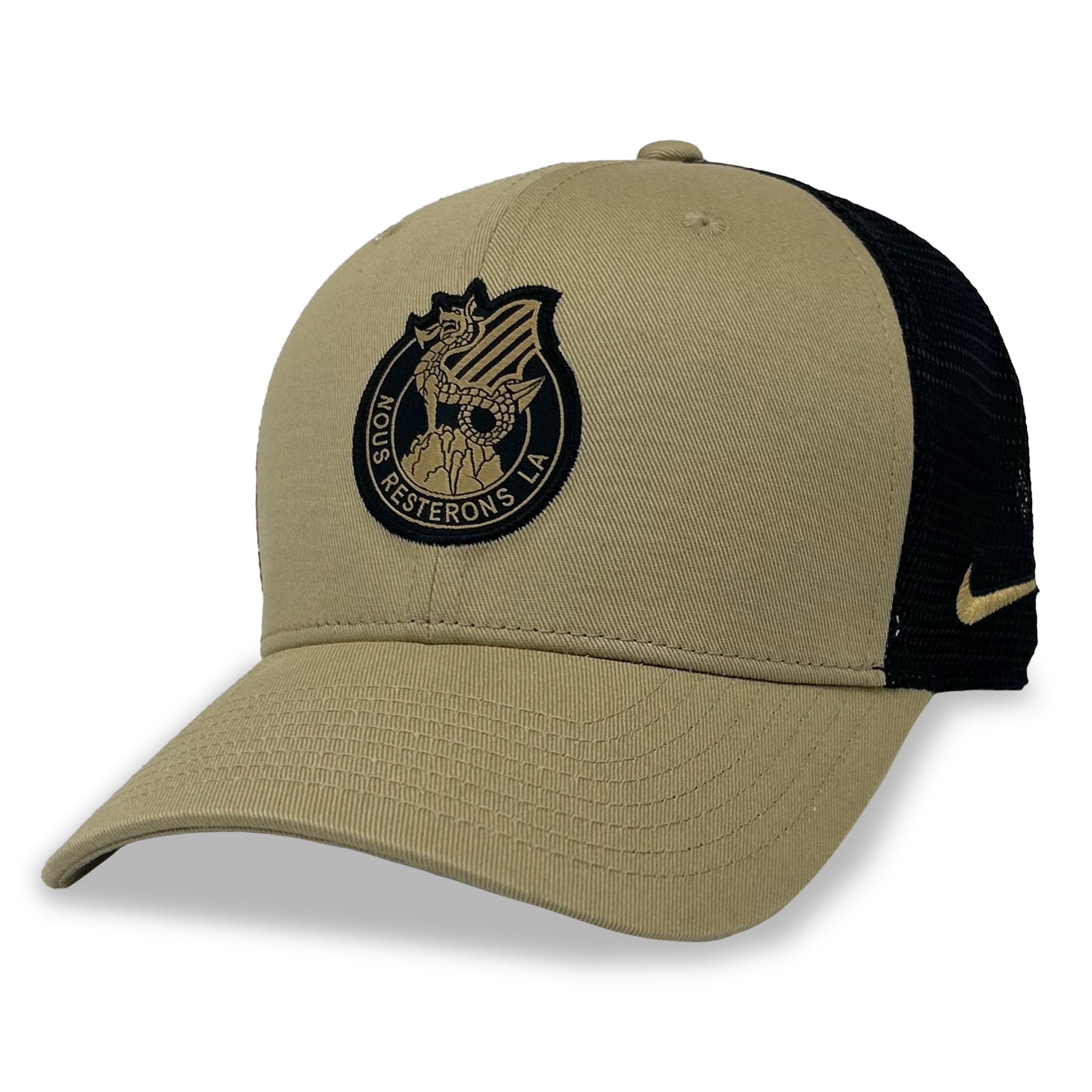 Nike Army 2023 Rivalry Nous Resterons LA Trucker Hat (Tan)